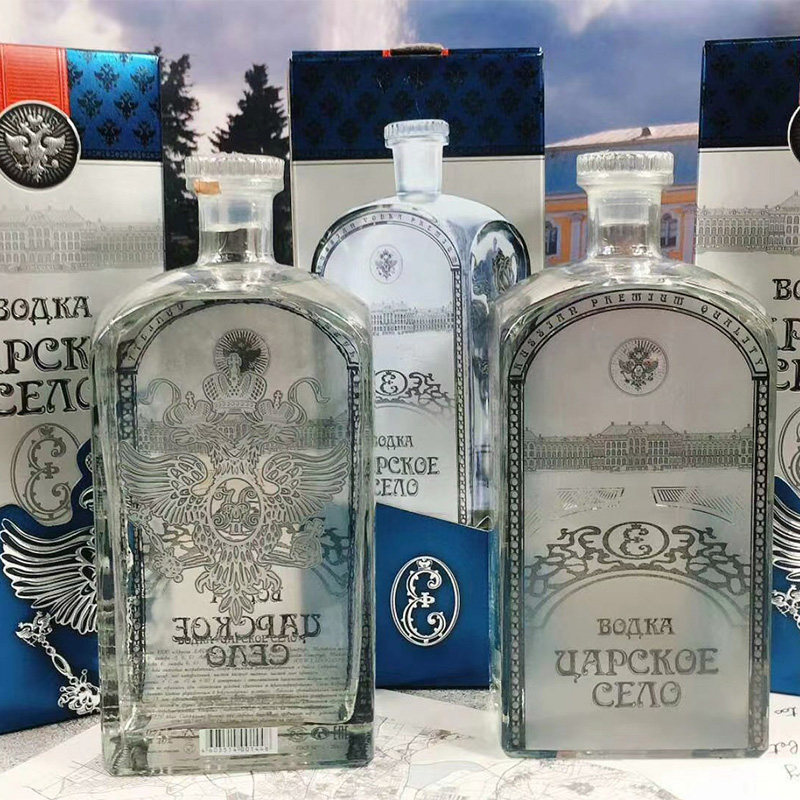 俄罗斯沙皇伏特加白酒纯粮食酒原装进口食品保真40度vodka洋酒