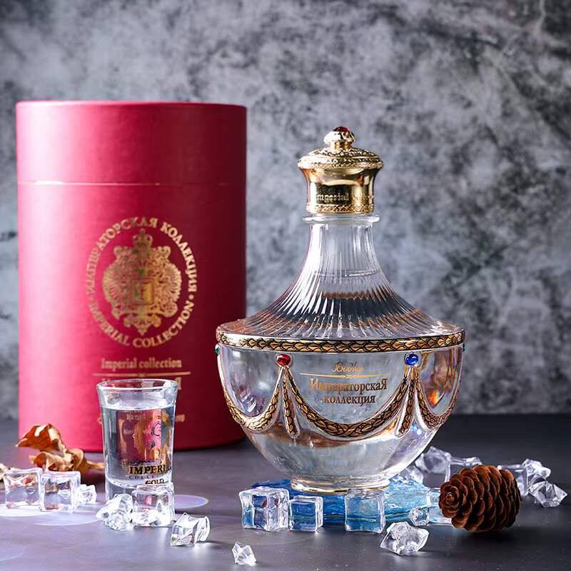 沙皇庆典伏特加礼盒装送礼收藏品鉴俄罗斯原装进口洋酒白酒烈酒
