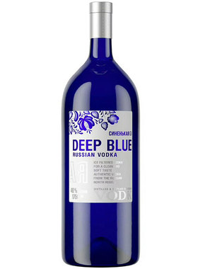Deep blue vodka伏特加原味俄罗斯原装进口洋酒鸡尾酒基酒蓝色瓶
