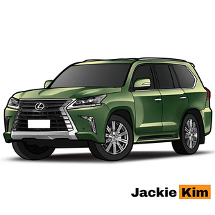 雷克萨斯LX570合金车模摆设袖 JKM1比64 珍汽车玩具模型