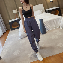 Women's sports pants spring and summer thin loose foot binding leisure Harun pants gym running high waist Yoga Pants