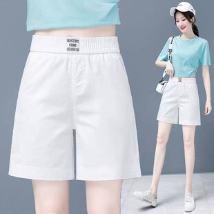 薄款 夏季 休闲裤 2026新款 女 绿色小个子中裤 直筒显瘦阔腿短裤 五分裤