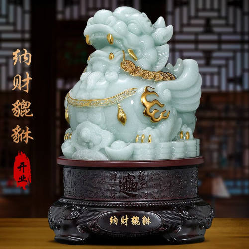尊玉鼎貔貅摆件招财工艺品新中式乔迁开业礼品客厅玄关办公室桌面