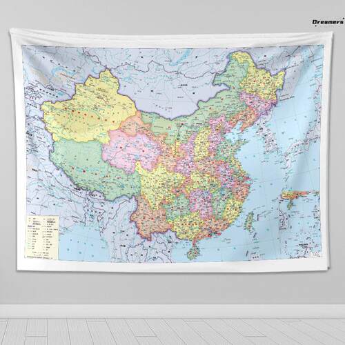 。中国地图软布布艺高清