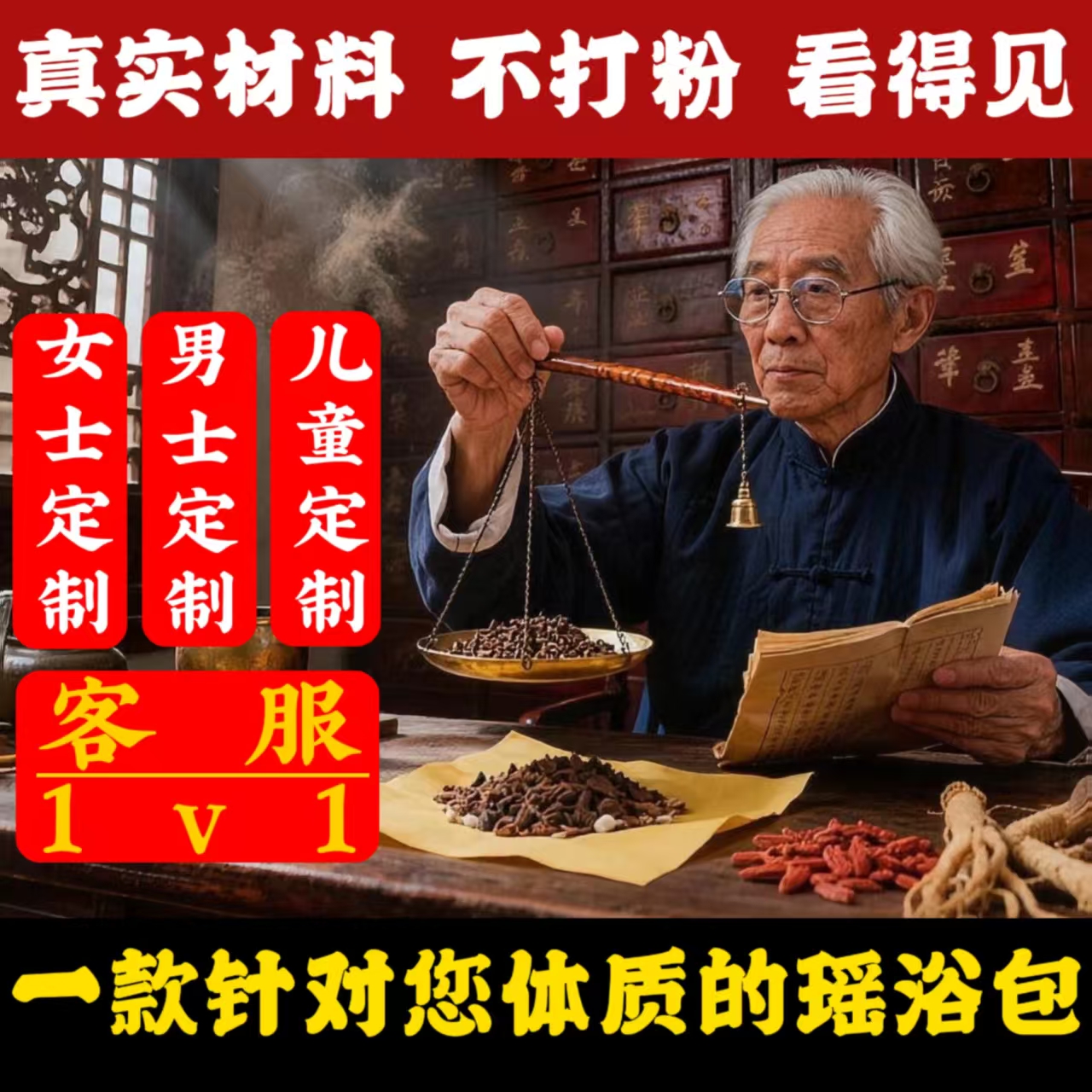 【先咨询--辨体质】定制瑶浴泡澡泡脚药包发汗坐浴除寒堵瑶方药包