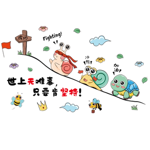 励志墙贴卧室儿童房墙面装饰贴纸班级文化墙教室布置墙纸自粘贴画