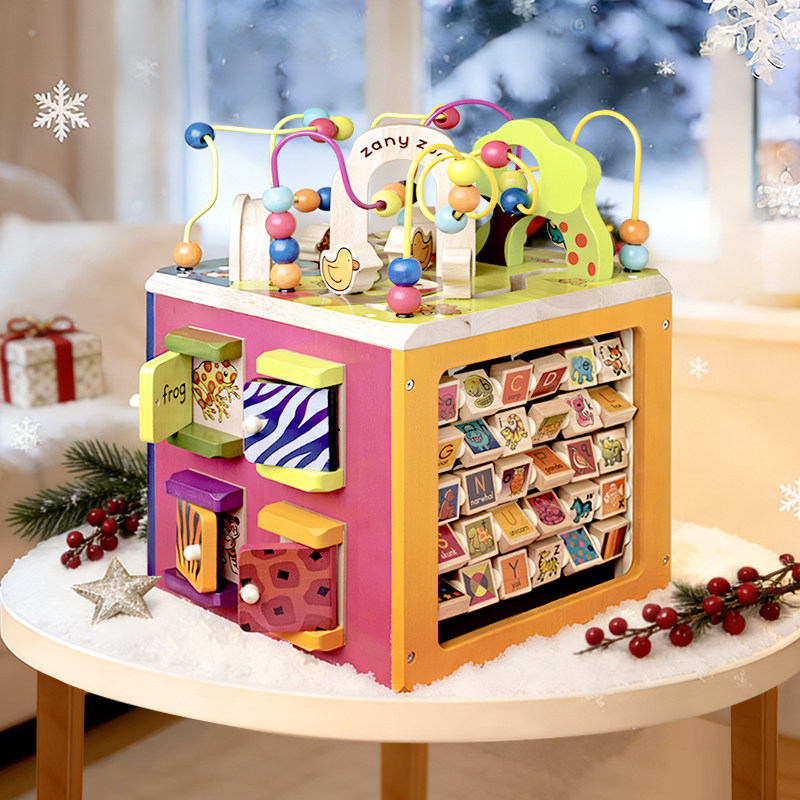 B.比乐动物园木立方绕珠百宝箱儿童早教多功能益智百宝箱男女孩,玩具/童车/益智/积木/模型,儿童串珠/绕珠,淘宝优惠券,粉丝福利购,淘宝优惠卷