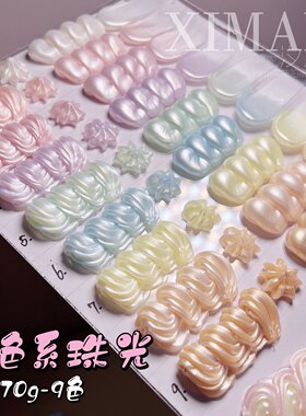 细闪DIY奶油胶珠光胶安妮手机壳