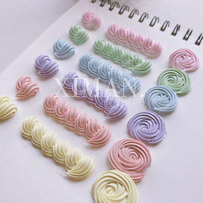 diy仿真奶油胶100g色系搭配套装材料包顺滑好挤防冻-40度手机壳