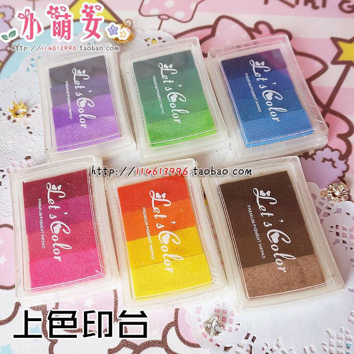 DIY手工超轻粘土软陶上色印台烧烤色仿真食玩蛋糕工具材料橡皮章