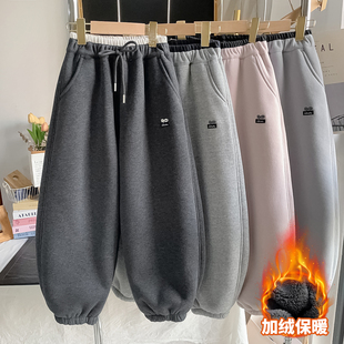 男女童弯刀宽松休闲裤 一条过冬加厚绒冬款 春春Spring