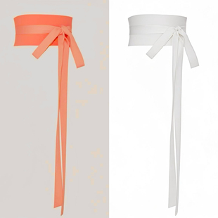 可定制颜色可调节腰围古风汉服长腰封古装直裾马面裙装饰腰带纯色