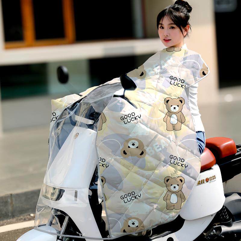 2026新款斗篷式挡风被电动车冬季加绒加厚母子防水加大防寒护肩