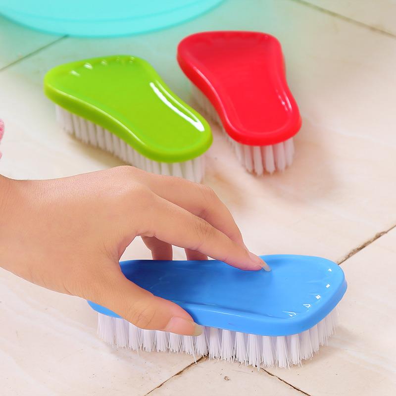 脚丫板刷家用软毛洗衣刷清洁刷塑料多功能洗鞋刷可爱衣服刷小刷子