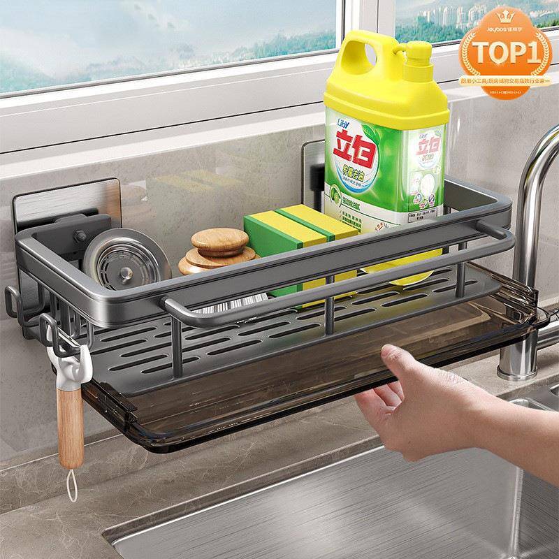 水龙头置物架厨房用品神器洗碗水槽池沥水篮钢丝球海绵抹布收纳