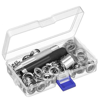 套索环孔眼带安装工具套件 气眼鸡眼扣套装 皮革手动打孔器打孔