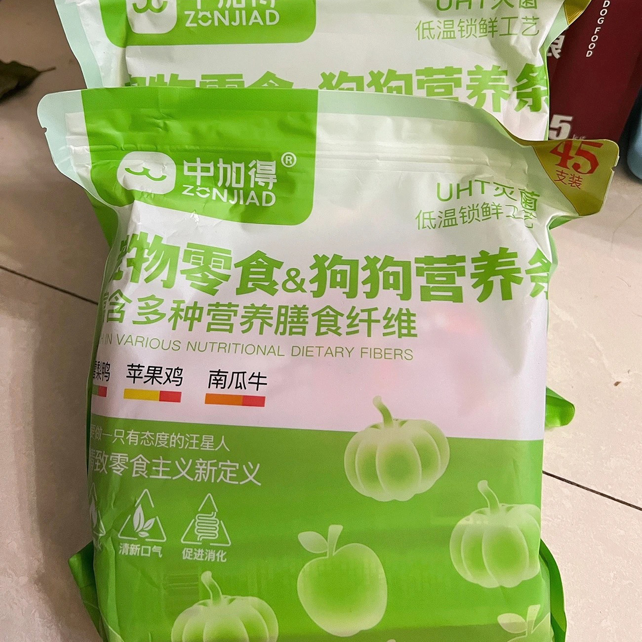 中加得狗条营养鸭肉梨增图片