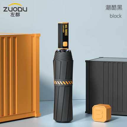 左都(ZUODU)全自动雨伞10骨小米加固一甩干一键开收折叠简约双人