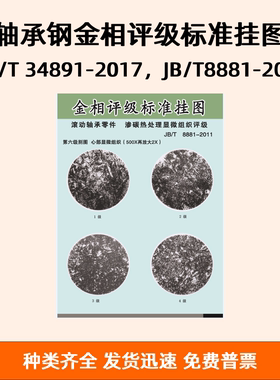 轴承钢金相评级标准挂图GB/T 34891-2017，JB/T8881-2011滚动轴承