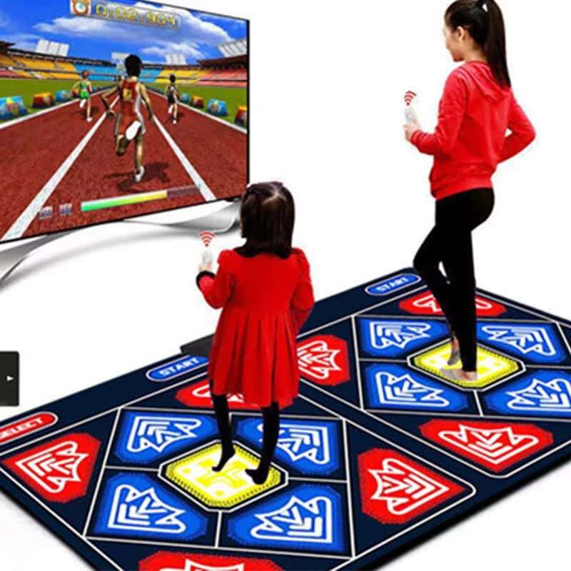 莂来跑步跳舞毯双人3D体感游戏机减电视电脑两用家用儿童跳舞机zp