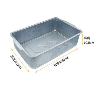 安言加厚镀锌铁皮箱长方形工业用仓库铁质五金周转箱鉄制仓储笼物