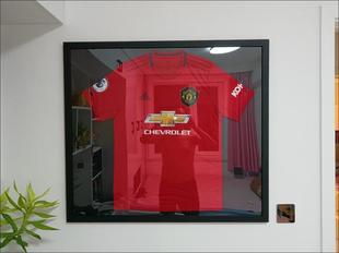 T恤装裱相框篮球足球球服裱框签名球衣收藏展示框架纪念衣服框裱