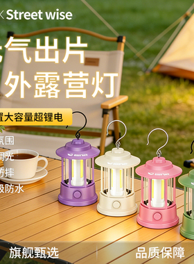 露营灯氛围灯超长续航拍照马灯野营营地帐篷灯户外照明灯充电挂灯