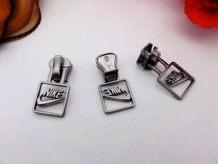 NK5号树脂亮枪色拉链头/锌合金铁拉头校服卫衣运动服拉锁配件