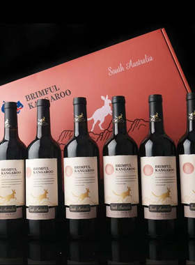 BRIMFUL KANGAROO SHIRAZ WINE OF SOUTH AUSTRALIA 75CLX6 15%