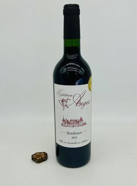 麦德龙法国原装进口波尔多天使酒庄干红葡萄酒LES ANGES 750ml