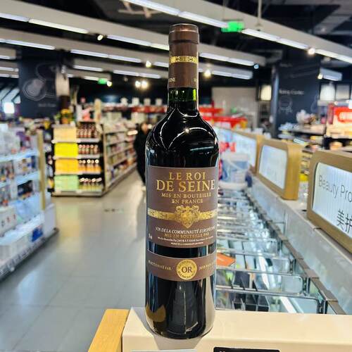 法国原装进口美乐LE ROI DE SEINE 干红葡萄酒750ml