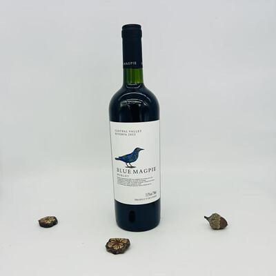 CENTRAL VALLEY Blue Magpie Merlot Red Wine Of Chile 75CL 13%