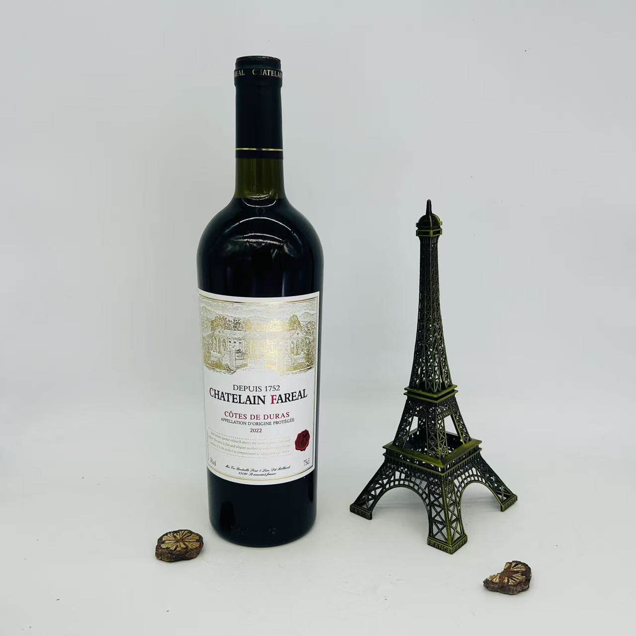 麦德龙法国原装进口法莱雅1752皇家庄园干红葡萄酒 750ml