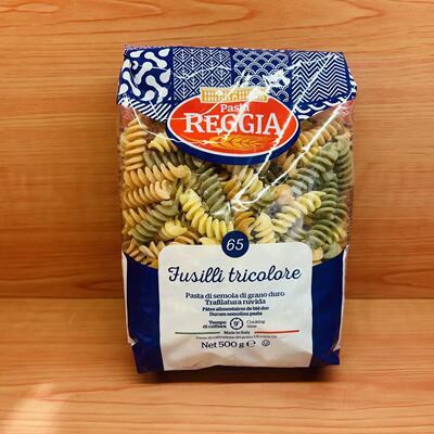 REGGIA PASTA 65# FUSILLI TRICOLORE 500g OF ITALIA