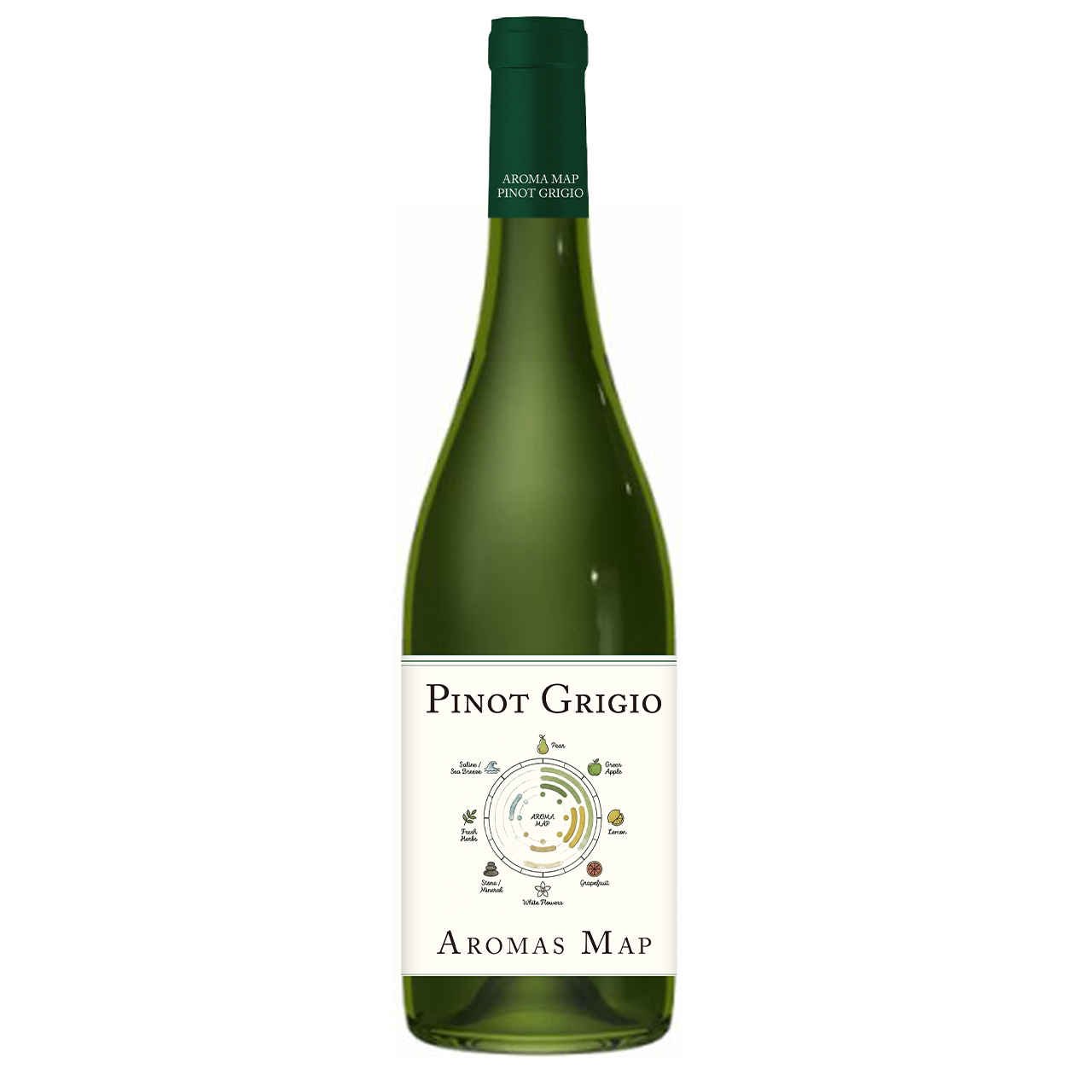 法国原装进口香气地图PINOT GRIGIO灰皮诺干白葡萄酒750ml