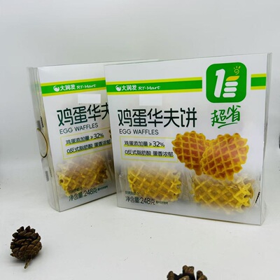 大润发鸡蛋华夫饼EGG WAFFLES 248g(16块)x2袋装