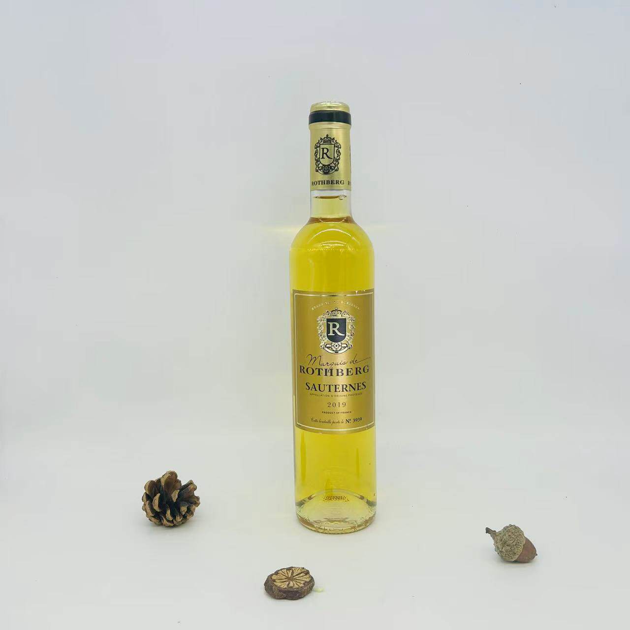 麦德龙法国原装进口罗斯伯格SAUTERNES苏玳甜白葡萄酒500ml