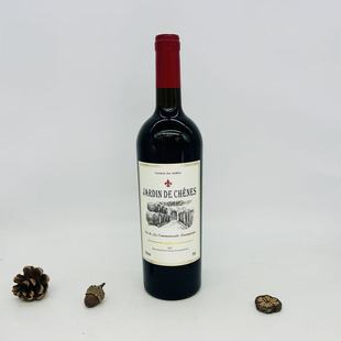法国原装进口橡树园干红葡萄酒JARDIN DE CHENES 750ml