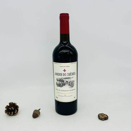 法国原装进口橡树园干红葡萄酒JARDIN DE CHENES 750ml