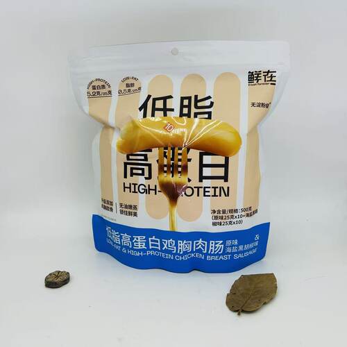 LOW-FAT&HIGH-PROTEIN CHICKEN BREAST SAUSAGE(2 flavors) 500g