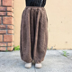 2025秋季 宽松个性 新款 休闲文艺南瓜裤 女灯笼裤 大码 慵懒禅意束脚裤