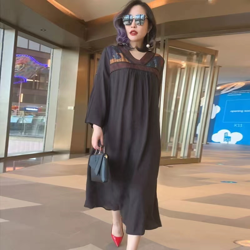 清仓捡漏 品牌女装 洋气休闲宽松大码连衣裙