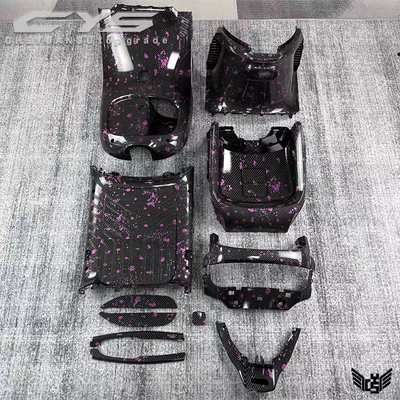 适用9号新款E80C MK2/E125 MK2/E150MK2全套碳纤维蜂窝水转印原厂