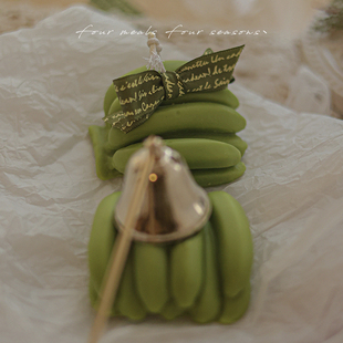 香蕉香薰蜡烛生日随手礼物小众创意植物蜡fourmeals 熄灭蕉绿