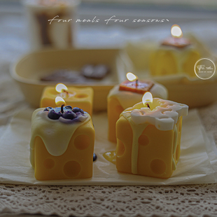 meals four seasons少女心奶酪香薰蜡烛礼物盒 芝士力量