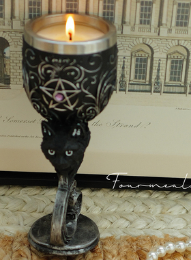 《好运塔罗猫》红苹果玄猫黑色香薰蜡烛礼物女生神秘礼物生日礼盒