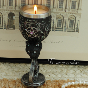 红苹果玄猫黑色香薰蜡烛礼物女生神秘礼物生日礼盒 好运塔罗猫