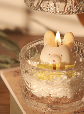 《钱兔似锦》生日礼物女生香薰蜡烛礼盒fourmeals摆件送闺蜜小众