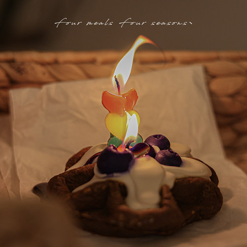 《好运降临》女生送礼精致香薰蜡烛礼盒卧室fourmealsfourseasons