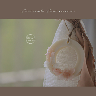 fourmeals原创仙气好看香挂衣柜香薰蜡烛片蜡牌伴手礼 许愿花